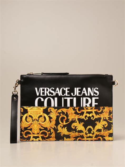 versace clutch bag inside|Versace handbags with big zipper.